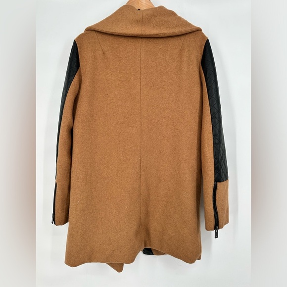 C. Luce Faux Leather Accent Coat - Picture 4 of 7